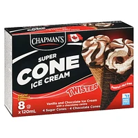 Chapman's Super Cone Twister centre chocolaté CHAP CHOC TWISTER