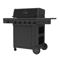 Barbecue à gaz Performance Series FlavorMax 5 brûleurs avec armoire, brûleur latéral et plaque de cuisson de 12 pouces. Performance Series FlavorMax 5 brûleurs