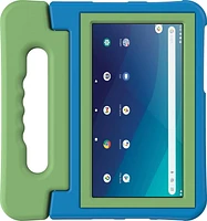 onn. Universal Protective Tablet Case for Most 7 - 8 in. Tablets - Blue/Green, 8 ft. Drop Protection