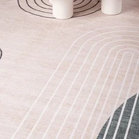 Rug Branch Eclipse Mid-Century Modern Indoor Area Rug, Beige Green, Abstract - Living Room, Bedroom, Dining Room, and Office