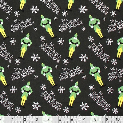 Fabric Creations Tissu de coton au mètre Lutin Ninny gris 111 cm (44")