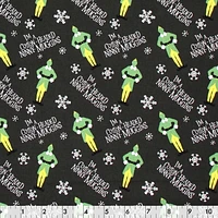 Fabric Creations Tissu de coton au mètre Lutin Ninny gris 111 cm (44")
