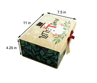 Holiday Time 7.5" x 11" x 4.25" Christmas  Snowman Décor Box medium