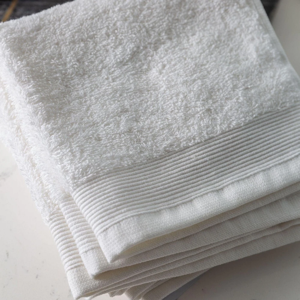 Camelot 6 Piece 600 GSM Zero Twist Cotton Face Towel Set