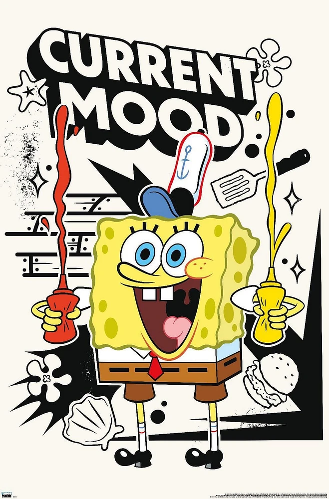 Nickelodeon Spongebob - Current Mood Wall Poster, 22.375" x 34"