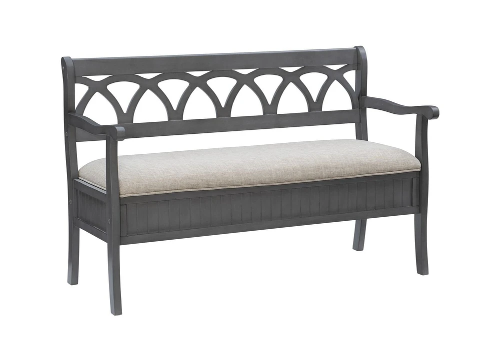 Harland Storage Bench, Grey