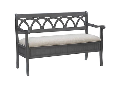 Harland Storage Bench, Grey