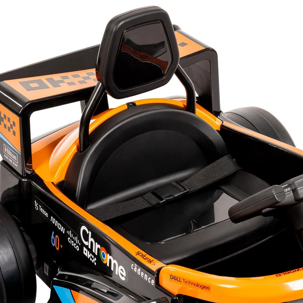 Voiture de course McLaren F1, batterie de 12v, jouet porteur pour les enfants de Huffy, noir