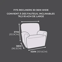Housse extensible Pixel Soft pour fauteuil inclinable, avec 20 % de tissu recyclé durable et facile a appliquer