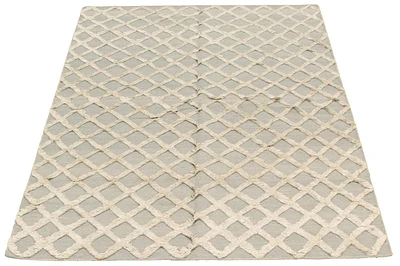 ECARPETGALLERY 5'0" x 8'0" Carved Cambridge Hand Made Area Rug for Living Room, Dining Room and Bedroom in Grey