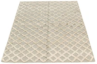 ECARPETGALLERY 5'0" x 8'0" Carved Cambridge Hand Made Area Rug for Living Room, Dining Room and Bedroom in Grey
