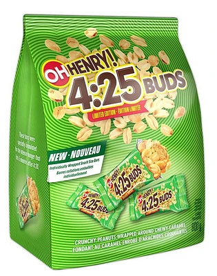 OH HENRY! 4:25 Buds Candy- Bag of Snack Sized Candy Bars