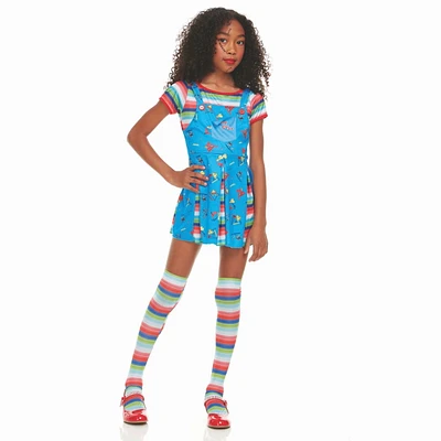 Costume de poupée effrayante pour enfant