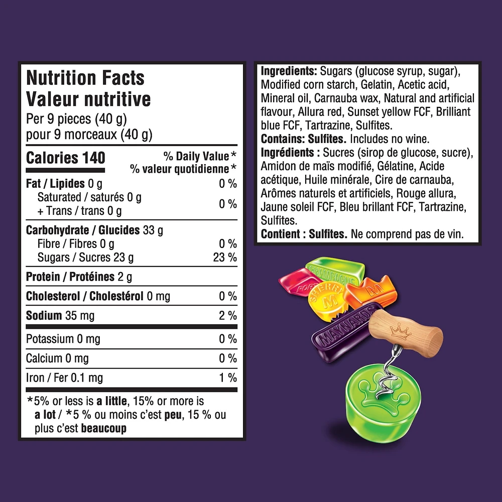Maynards Wine Gums, 154 g