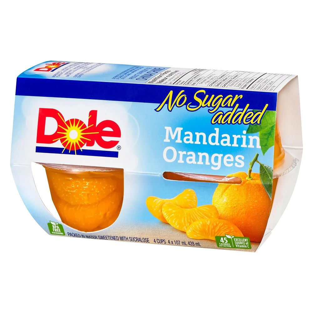 Dole Mandarin Oranges in Water, 4 Cups, 428  mL