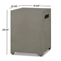 Cache réservoir de propane en Gris