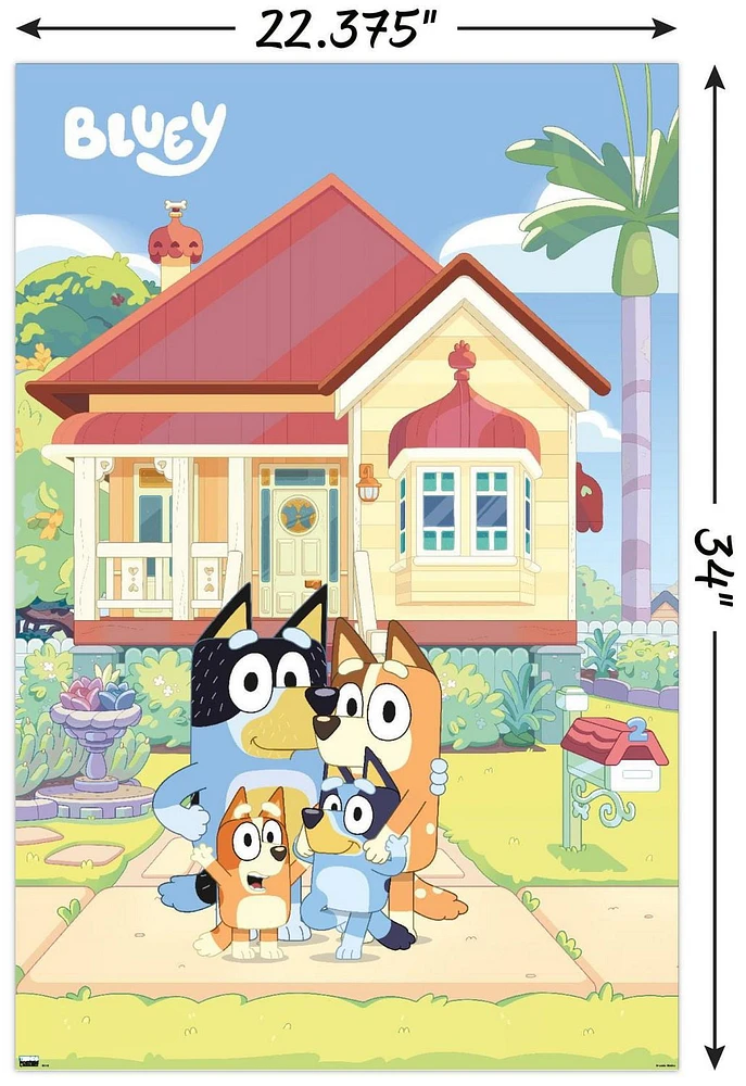 Bluey - Family Wall Poster, 22.375" x 34"