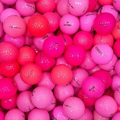 Mulligan - 96 balles de golf récupérées mix 5A/4A, roses