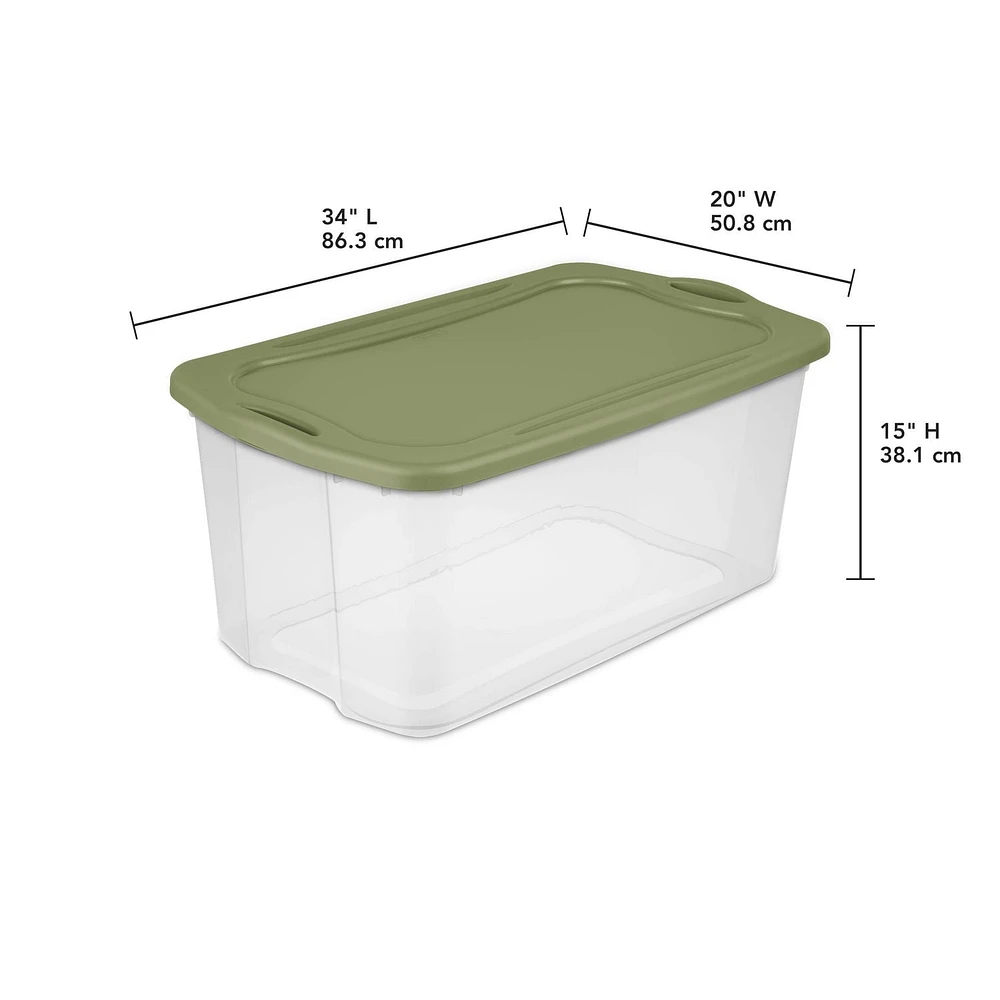 Sterilite Boîte de rangement EZ 113L- Vert