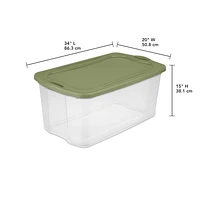 Sterilite Boîte de rangement EZ 113L- Vert