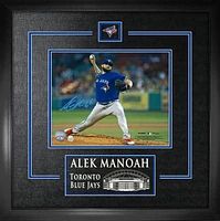 Alek Manoah Photo Signé Encadrée Toronto Blue Jays 8x10 Bleu Wind Up
