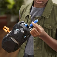 Marvel Black Panther, Gant de frappe Vibranium Nerf avec 3 fléchettes Nerf, jouet de super-héros pour enfants à partir de 5 ans
