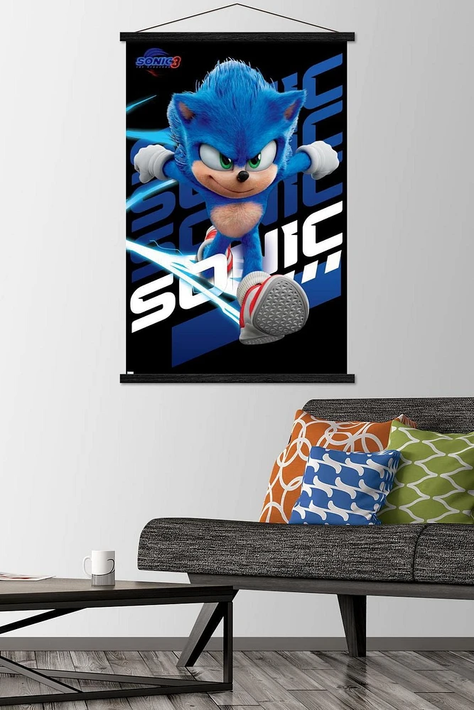 Sonic The Hedgehog 3 - Sonic Wall Poster
