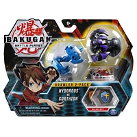 Bakugan, pack de 2 Combattants, Hydorous contre Gorthion, figurine articulée de 5 cm à collectionner et carte à échanger