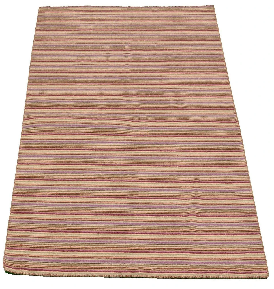 ECARPETGALLERY Tapis Fait à la Main pour Salon, Salle à Manger et Chambre à Coucher Transitionnel Collection Manhattan 5'0" x 7'0" en Ivoire