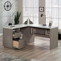 Sauder La Collection East Rock Bureau en L, Finition Ashen Oak, 431764