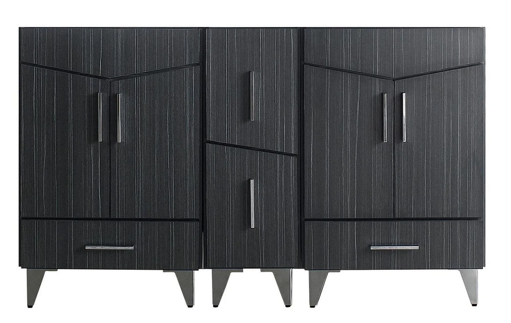 Imaginations Américaines 60 pouces W Vanity Base Set Gris