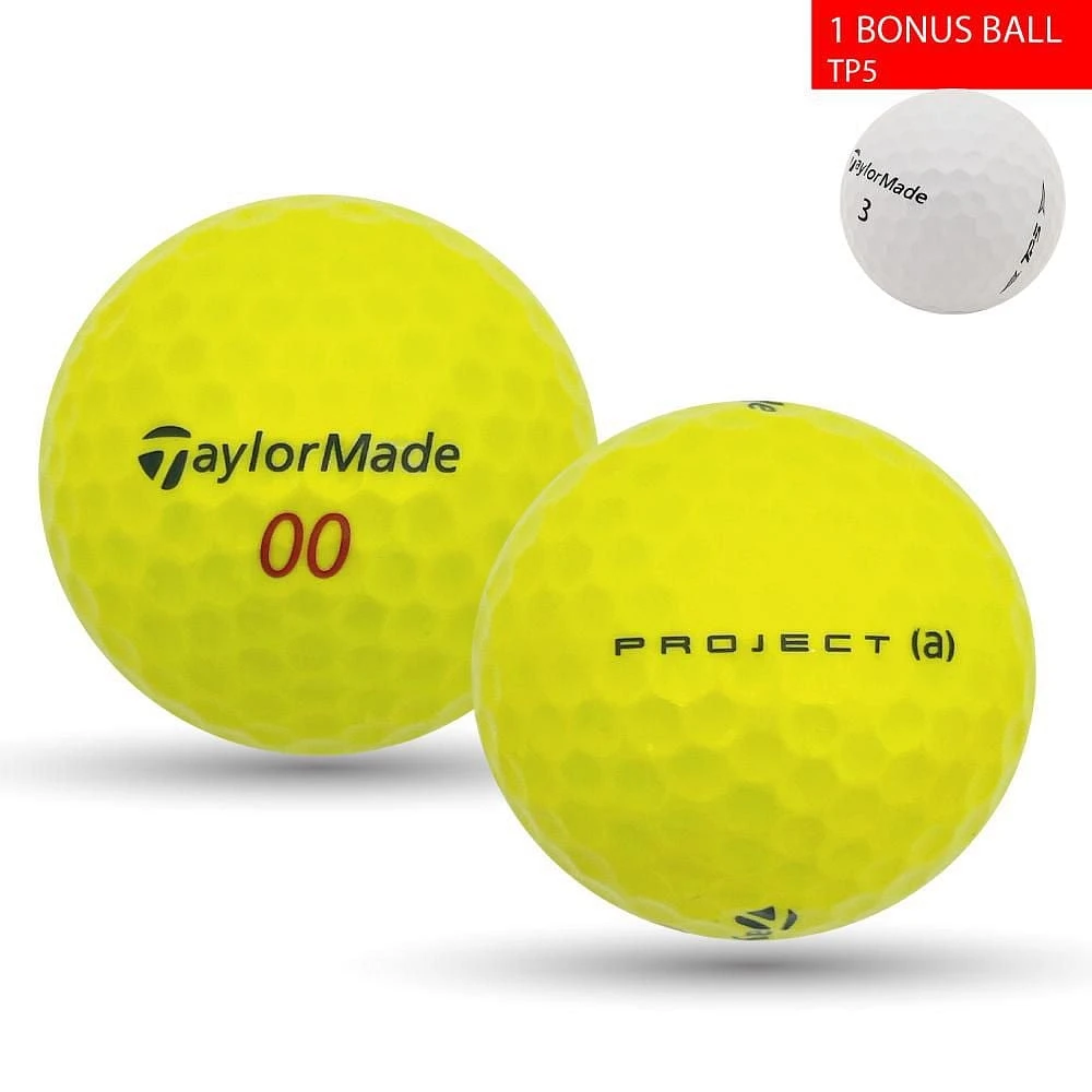 Mulligan - 60 balles de golf récupérées Taylormade Project (a) 1 Bonus TP5 5A, Jaune