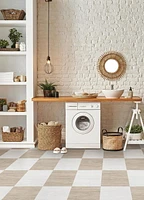 FloorPops Kingsley Natural Peel and Stick Floor Tiles Set of 20