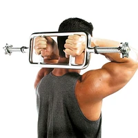 CAP Barbell Barre triceps standard chromée avec extrémités filetées