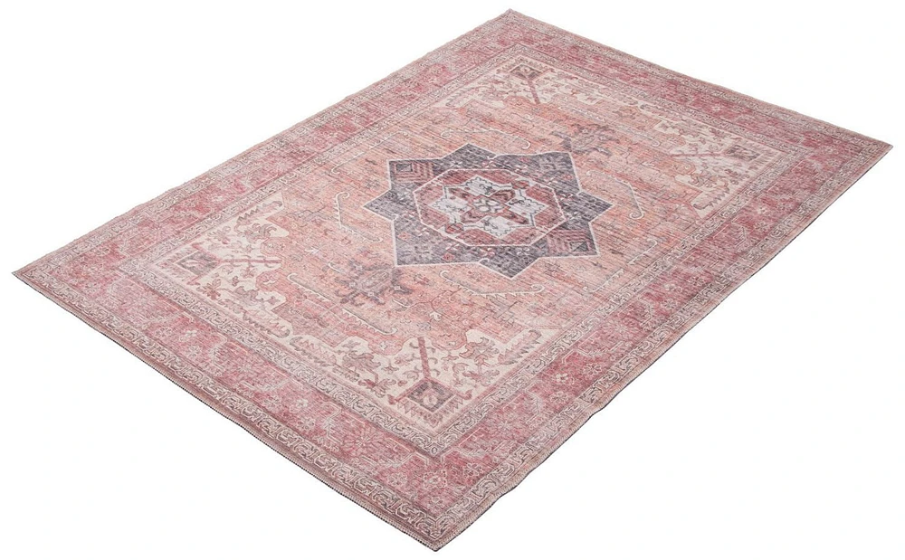 ECARPET Heriz Indoor Area Rug Flatweave Carpet for Living Room, Bedroom, Eco Friendly, Machine Washable