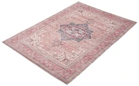 ECARPET Heriz Indoor Area Rug Flatweave Carpet for Living Room, Bedroom, Eco Friendly, Machine Washable