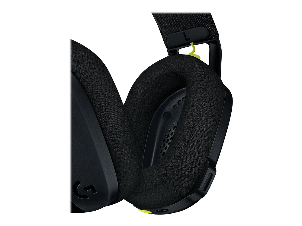 Logitech G435 LIGHTSPEED et Bluetooth Sans Fil Casque Gaming - Casque léger circum-auriculaire, micro intégré, batterie de 18h, compatible avec Dolby Atmos, PC, PS4, PS5, Mobile Casque de jeu sans fil G435 LIGHTSPEED