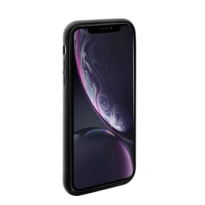 Étui souple en silicone à la mode pour iPhone XR blackweb (Noir) Fini léger et doux au toucher