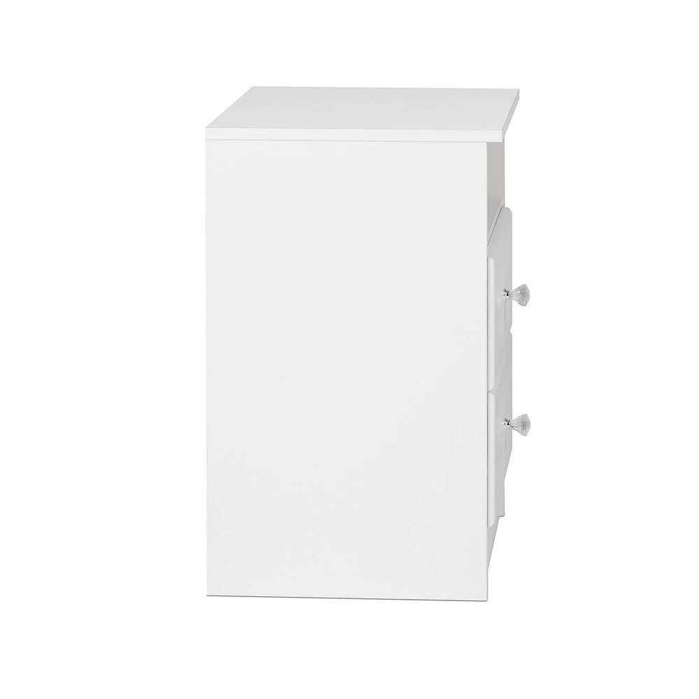 Prepac Table de chevet Astrid - deux tiroirs
