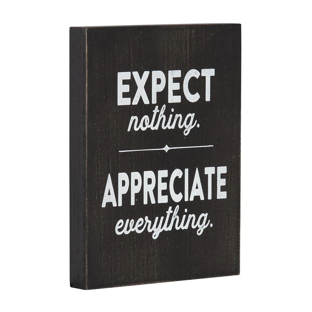 Expect Appreciate Box Top Art