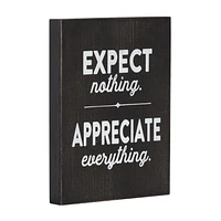 Expect Appreciate Box Top Art