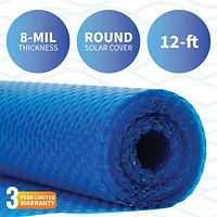 Blue Wave Round 8-mil Solar Blanket for Above Ground Pools