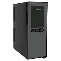 Koolatron 12 Bottle Dual Zone Wine Cooler Freestanding, Wine Fridge, Double Paned Tempered Glass Door for Reds, Whites, Rose and Sparkling Wine