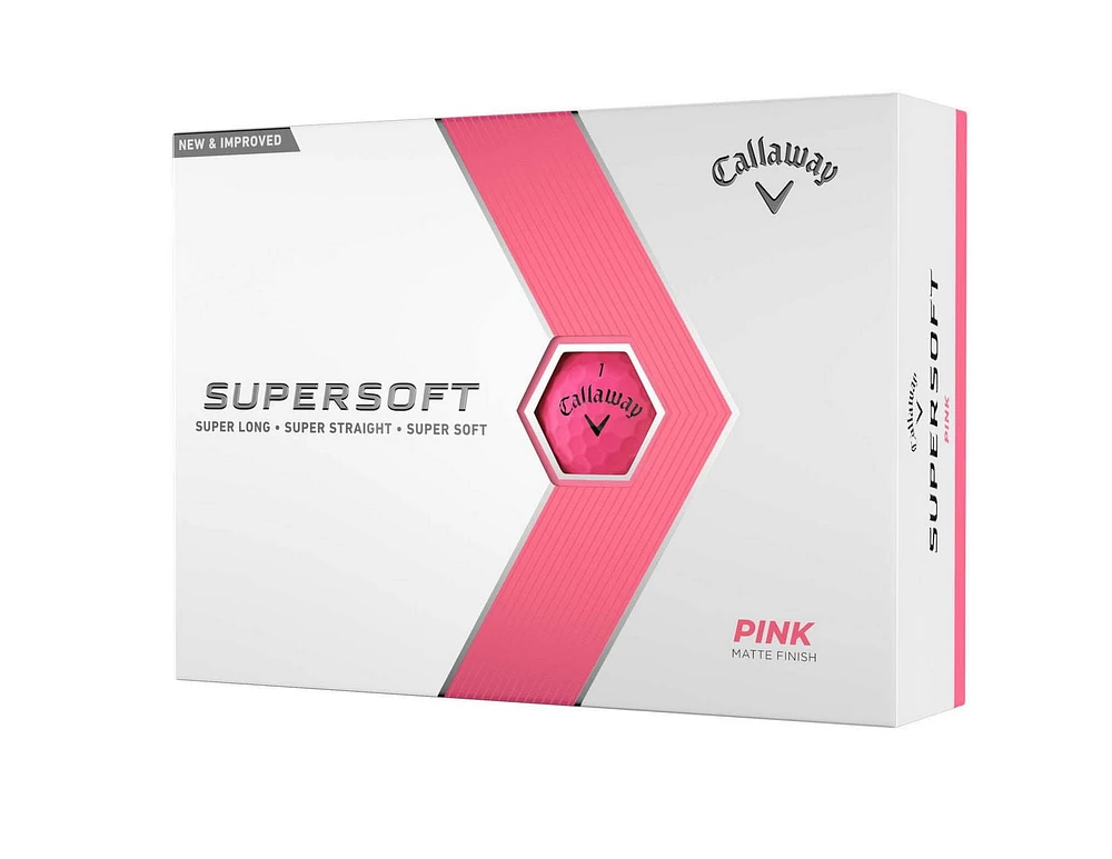 Balles De Golf Supersoft 23 Rose, Une Douzaine