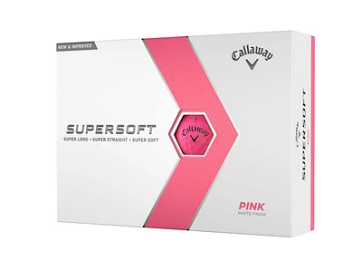 Balles De Golf Supersoft 23 Rose, Une Douzaine