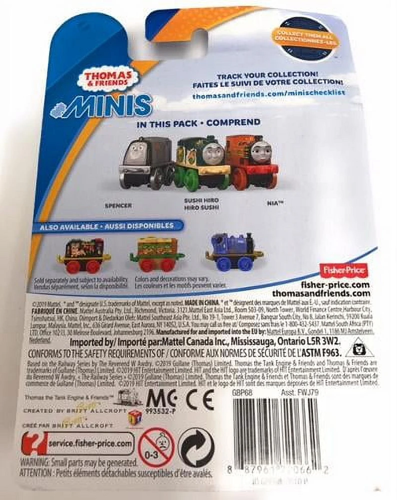 Coffret de 3 Locomotives Jouets Minis Thomas et ses Amis