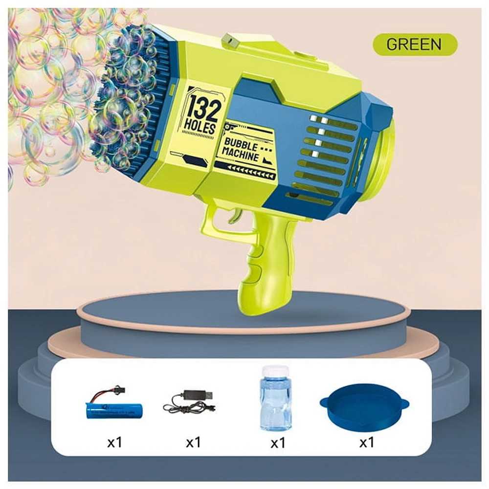 Tradeopia Pistolet à Bulles Dinosaure - Bleu Jouet Interactif à Bulles pour Enfants Jeu Extérieur Amusant à Thème Dinosaure Parfait pour Fêtes et Événements