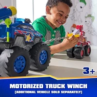 PAW Patrol: Rescue Wheels Chase’s Power Haulin’ Cruiser, Toy Truck with Launcher, Motorized Winch, Lights & Sounds, Kids Toys for Boys & Girls Ages 3+, Chase’s Power Hauling