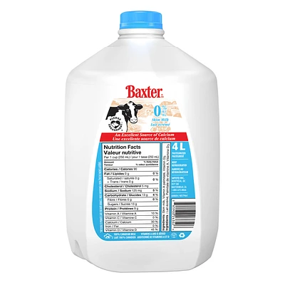 Baxter Lait écremé 4L