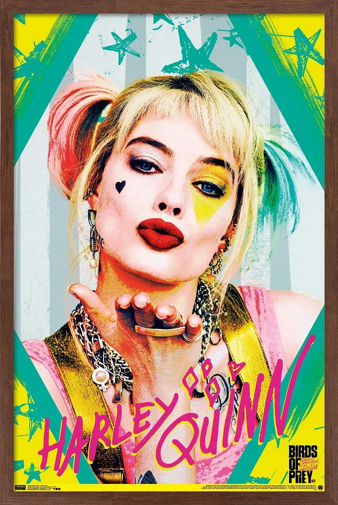 DC Comics Movie - Birds of Prey - Harley Quinn - Kiss Wall Poster